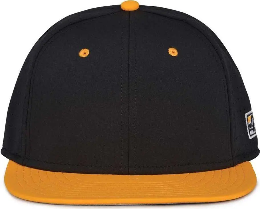The Game GB998 Perforated GameChanger Cap - Black Athletic Gold