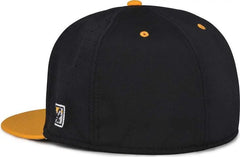 The Game GB998 Perforated GameChanger Cap Black Athletic Gold