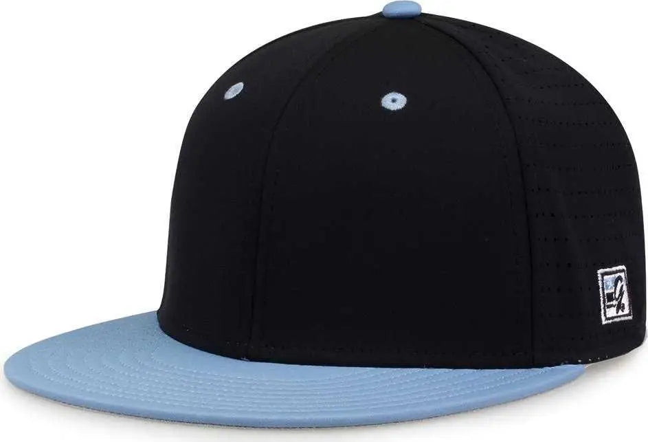 The Game GB998 Perforated GameChanger Cap Black Columbia Blue Black Columbia Blue / 6 1/2’’ 6 3/4’’