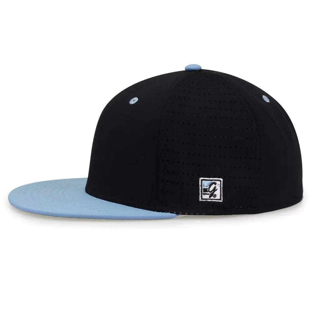 The Game GB998 Perforated GameChanger Cap - Black Columbia Blue