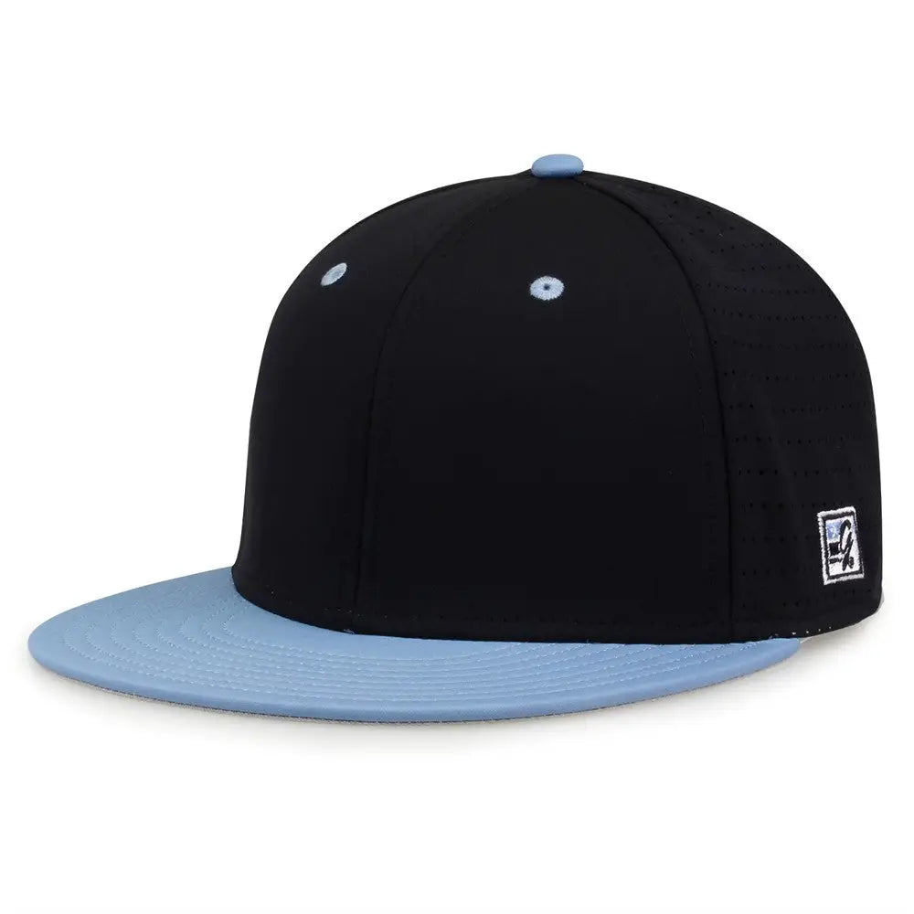 The Game GB998 Perforated GameChanger Cap - Black Columbia Blue