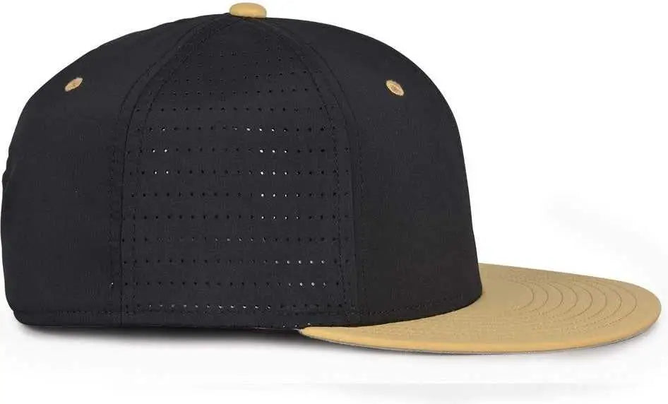 The Game GB998 Perforated GameChanger Cap - Black Vegas Gold