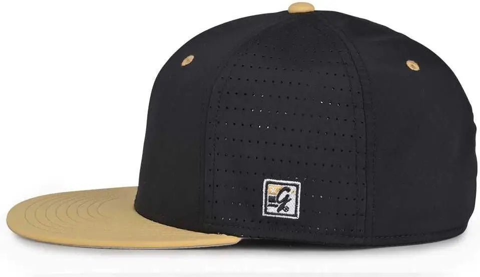 The Game GB998 Perforated GameChanger Cap - Black Vegas Gold