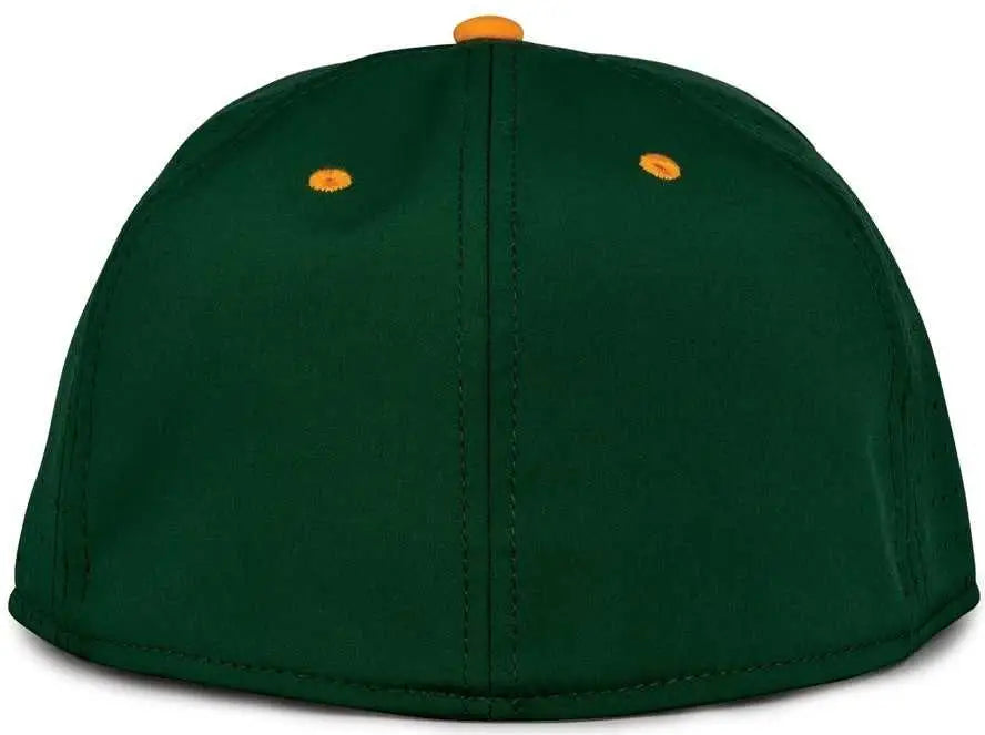 The Game GB998 Perforated GameChanger Cap - Dark Green Athletic Gold