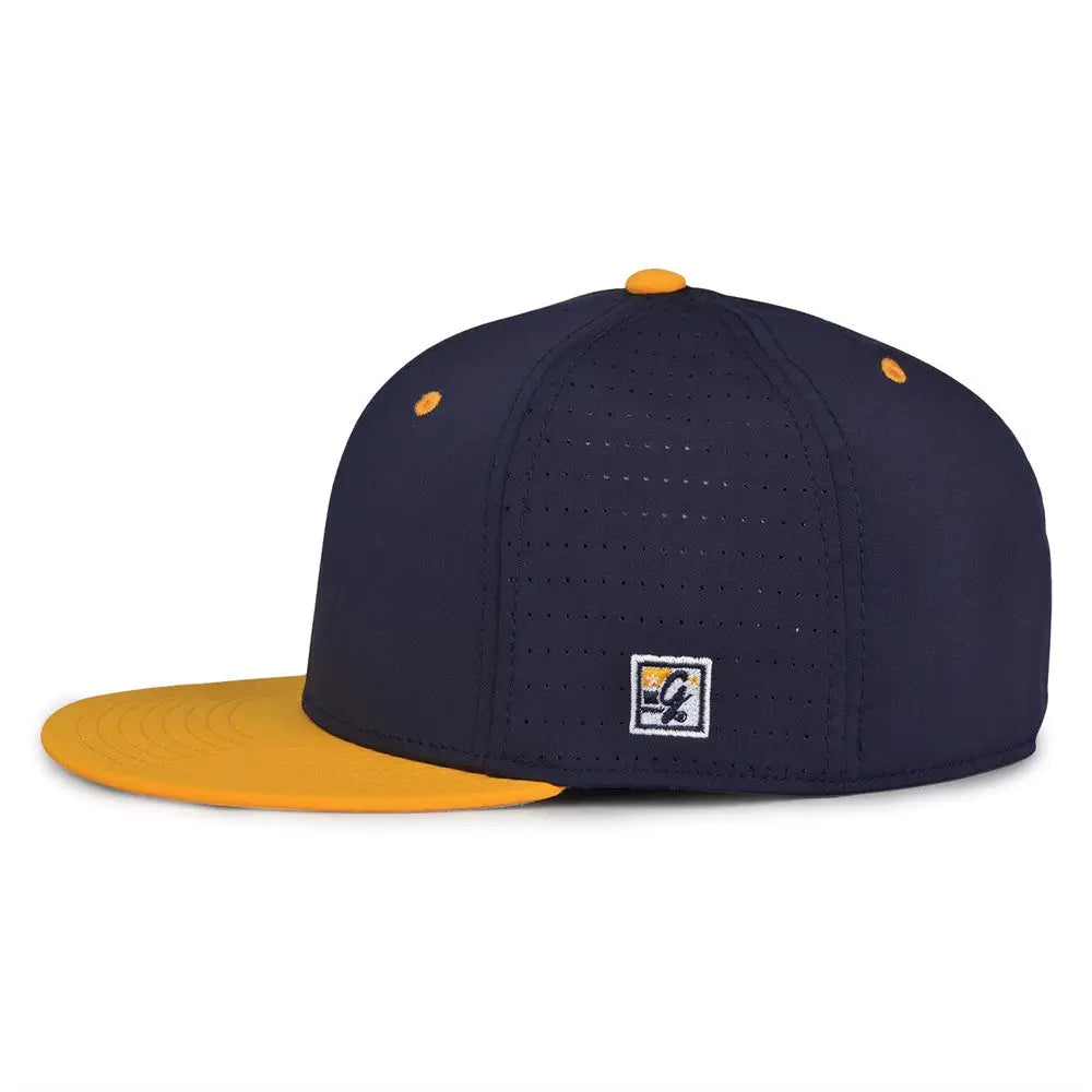 The Game GB998 Perforated GameChanger Cap - Navy Athletic Gold