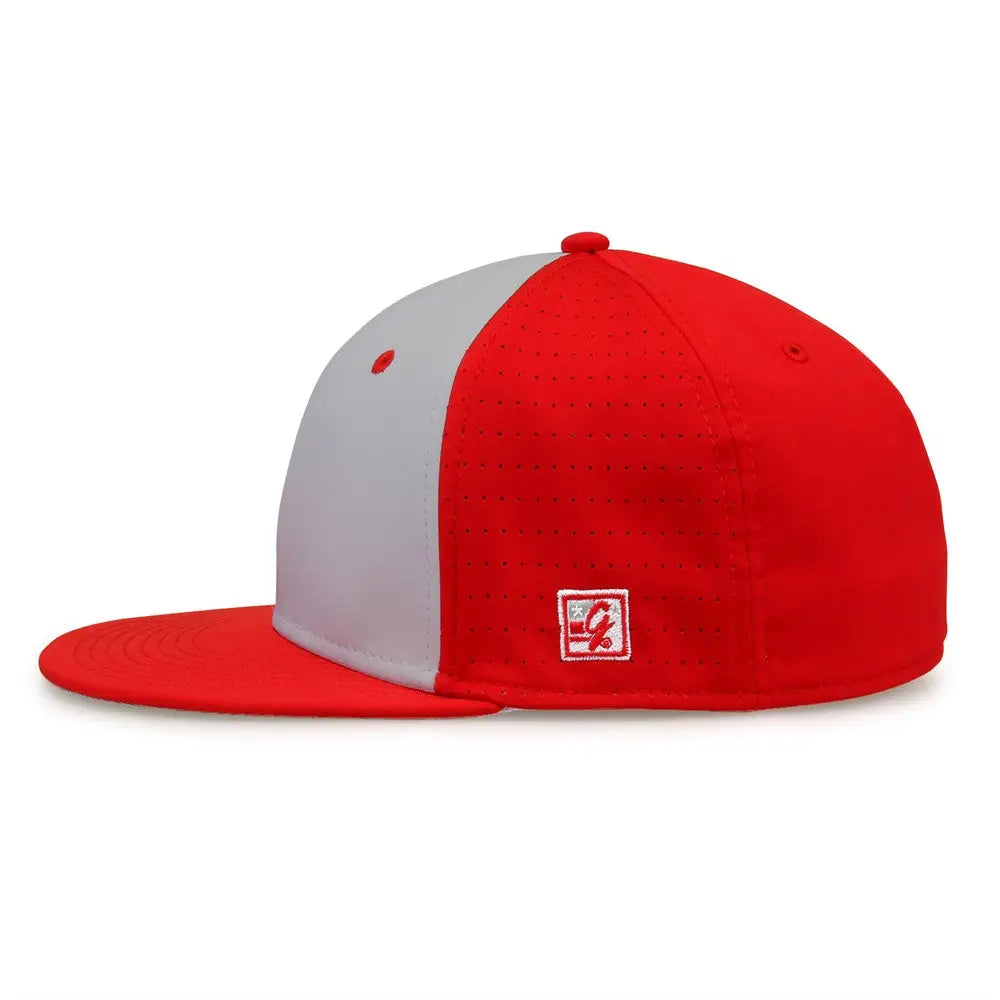 The Game GB998 Perforated GameChanger Cap - Red Gray