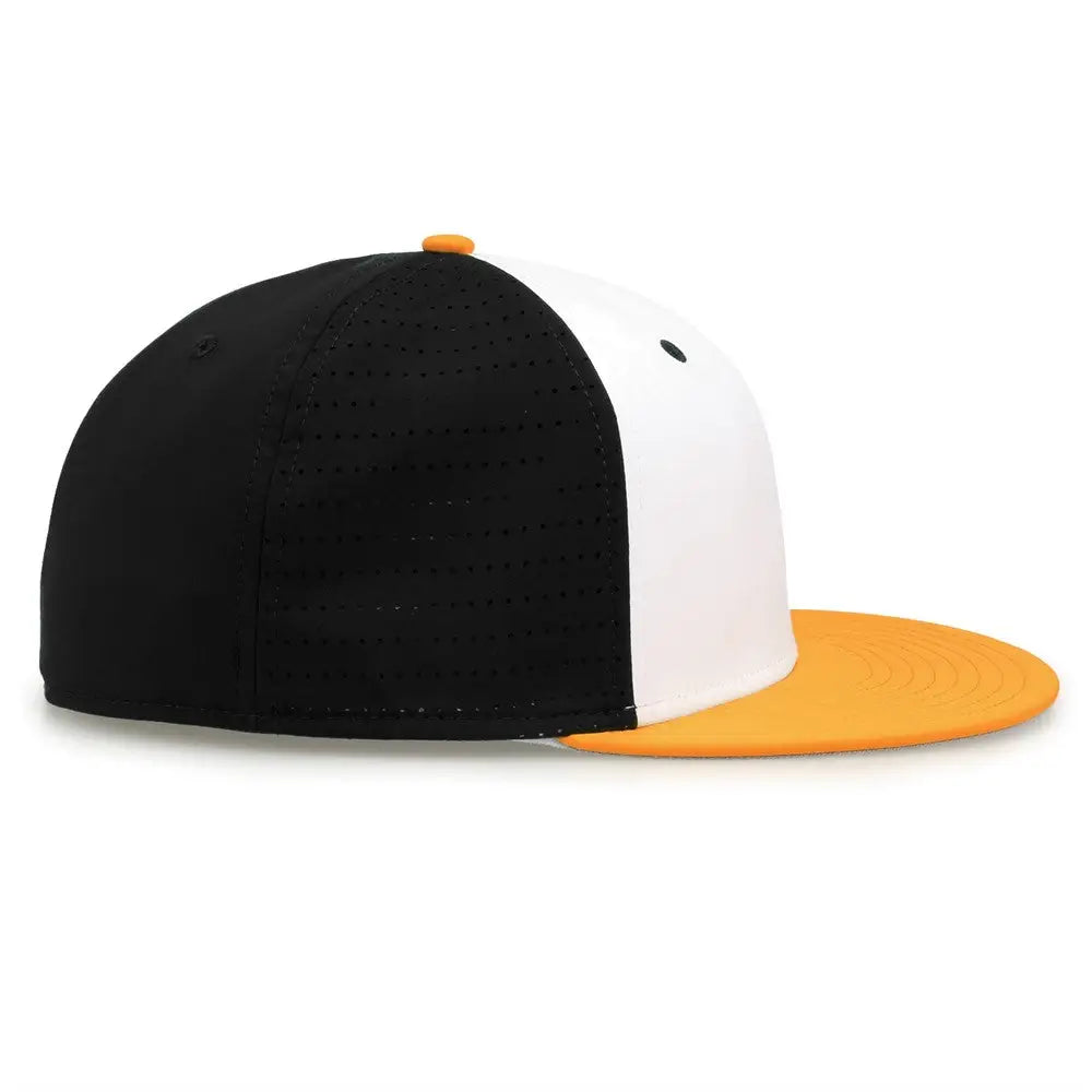 The Game GB998 Perforated GameChanger Cap - White Black Athletic Gold