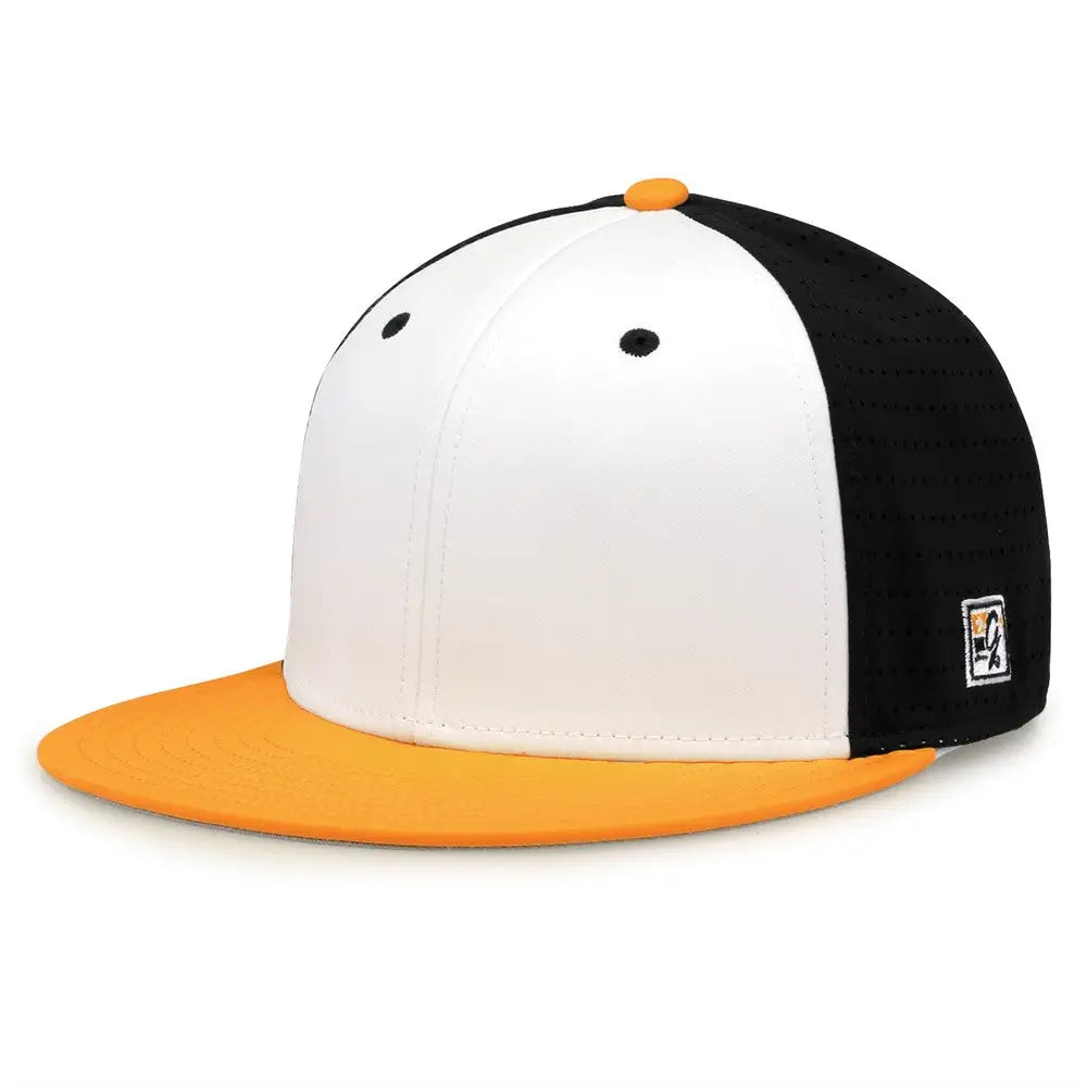 The Game GB998 Perforated GameChanger Cap - White Black Athletic Gold