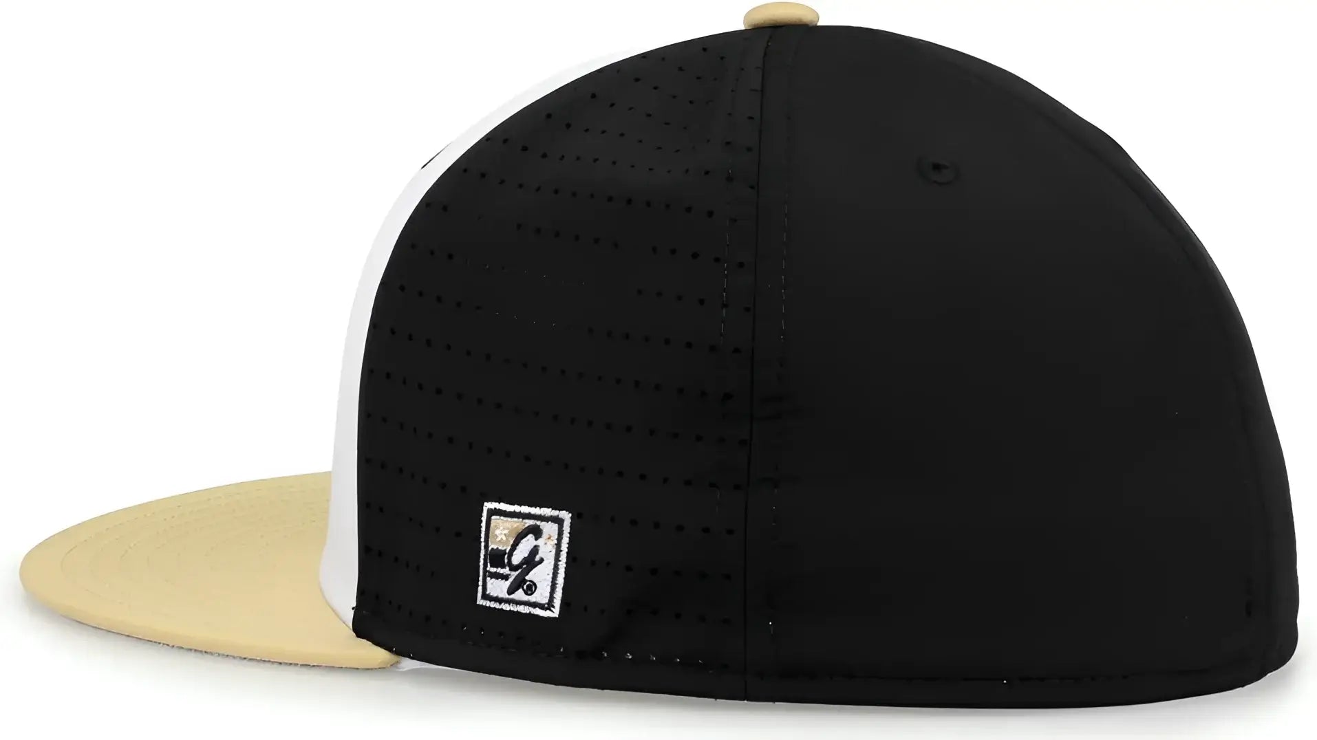 The Game GB998 Perforated GameChanger Cap - White Black Vegas Gold