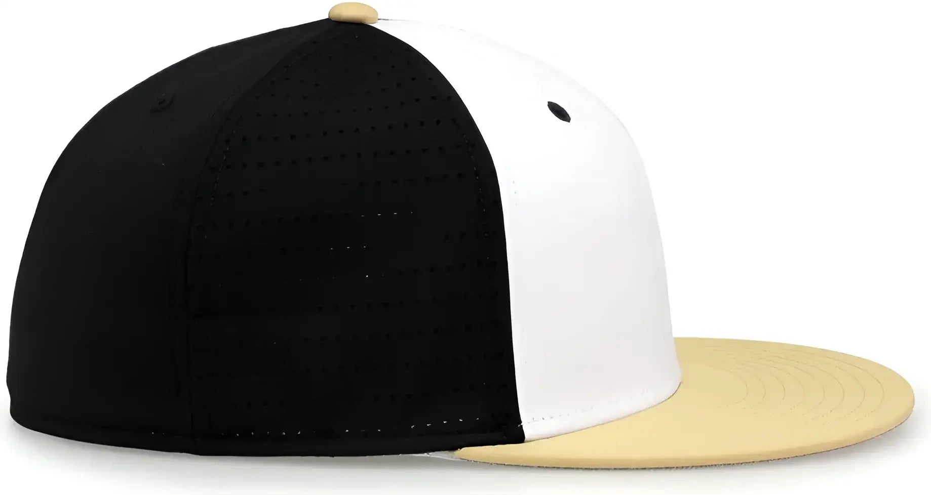 The Game GB998 Perforated GameChanger Cap - White Black Vegas Gold