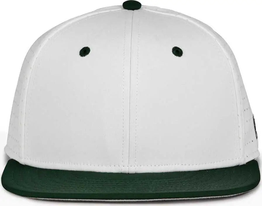 The Game GB998 Perforated GameChanger Cap - White Dark Green