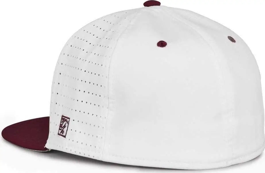 The Game GB998 Perforated GameChanger Cap - White Dark Maroon