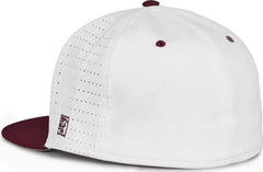 The Game GB998 Perforated GameChanger Cap White Dark Maroon