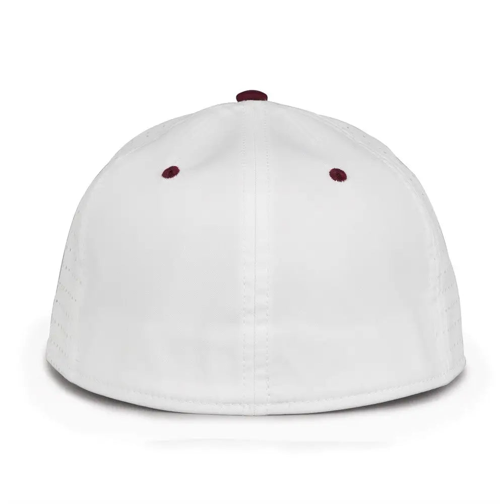 The Game GB998 Perforated GameChanger Cap - White Dark Maroon