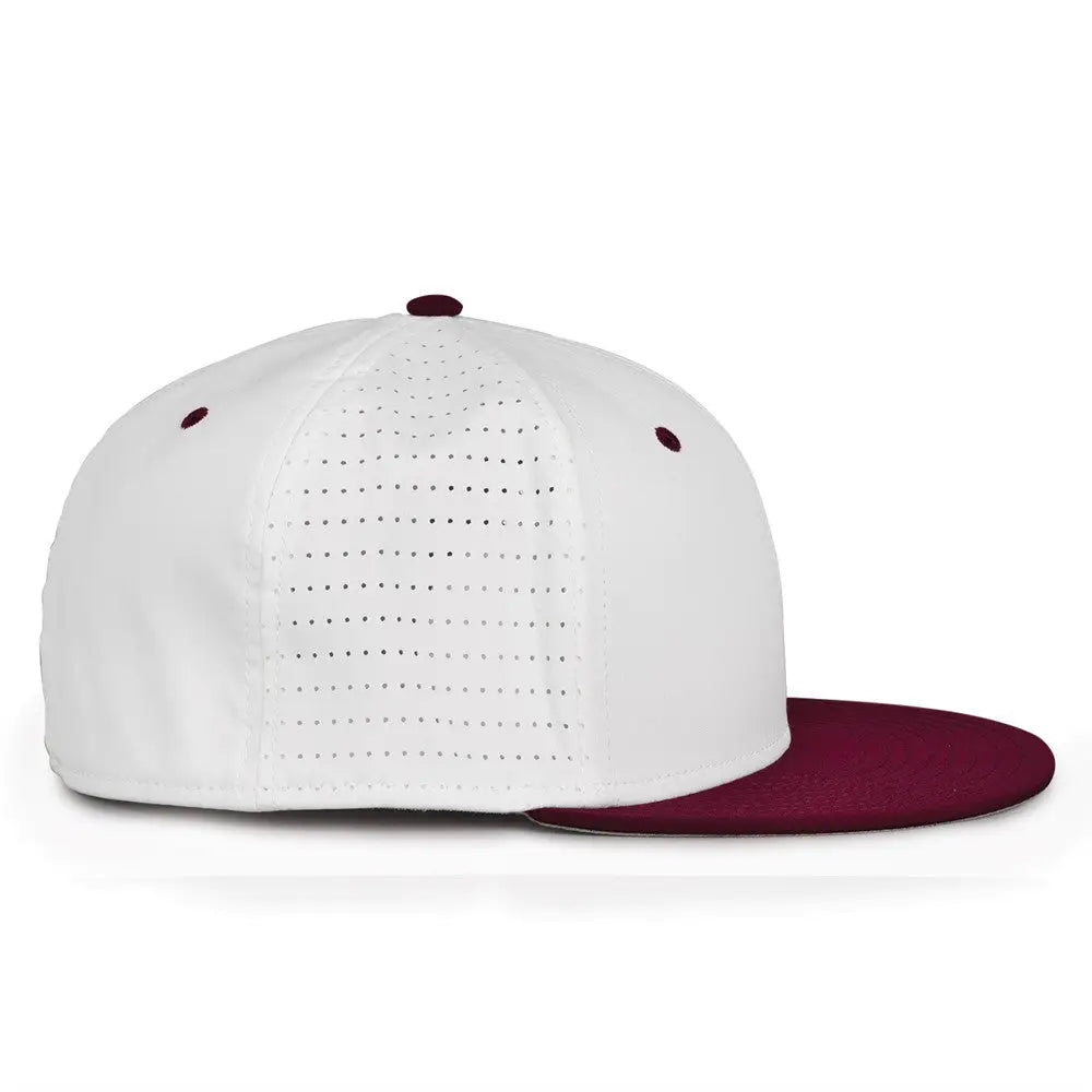 The Game GB998 Perforated GameChanger Cap - White Dark Maroon