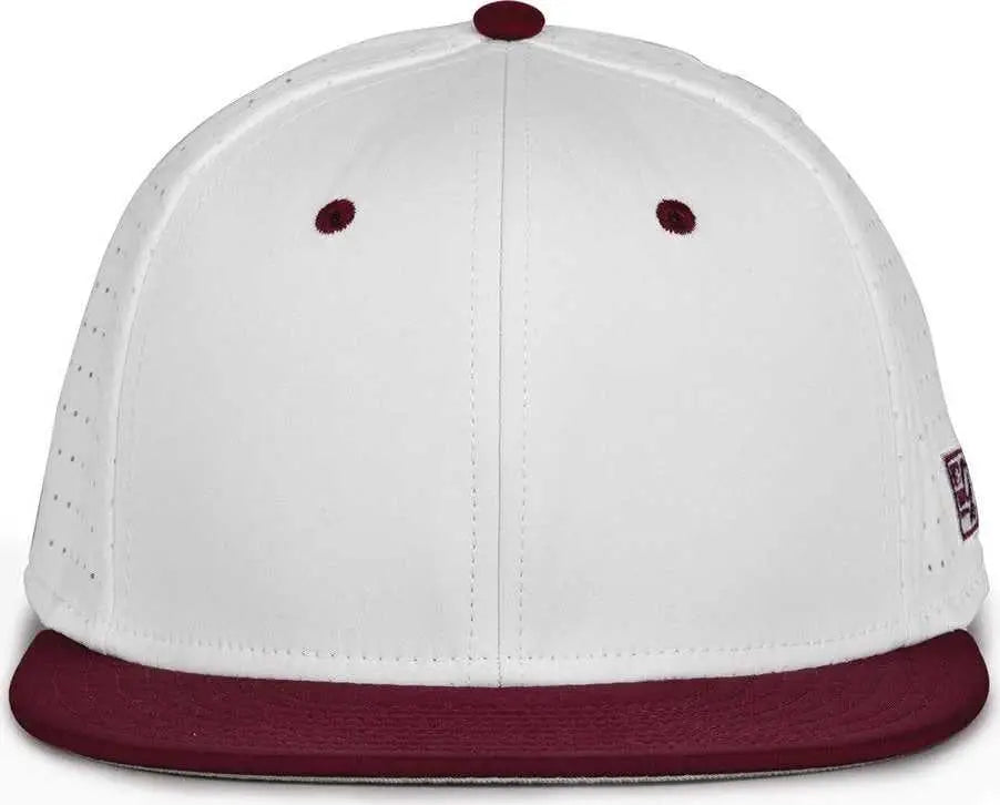 The Game GB998 Perforated GameChanger Cap - White Dark Maroon