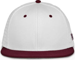 The Game GB998 Perforated GameChanger Cap White Dark Maroon