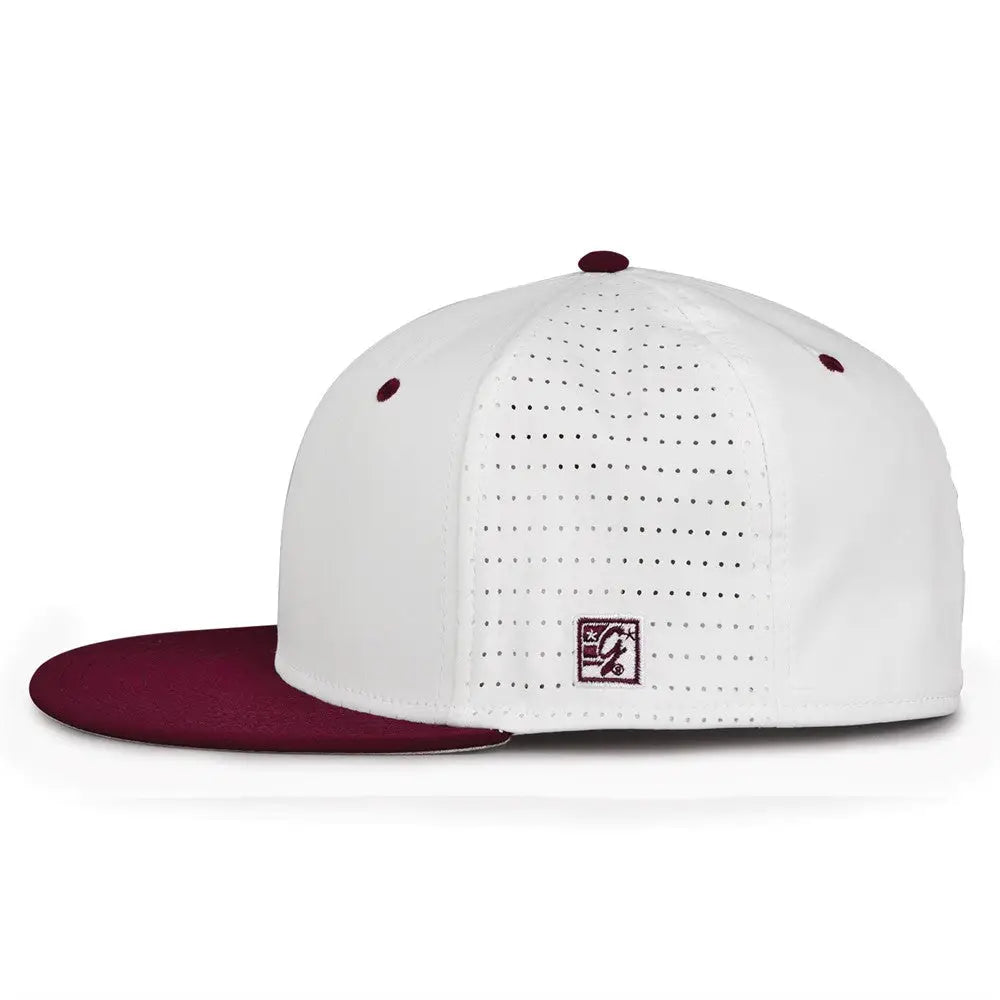 The Game GB998 Perforated GameChanger Cap - White Dark Maroon