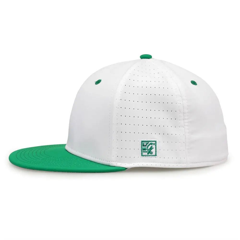 The Game GB998 Perforated GameChanger Cap - White Kelly Green
