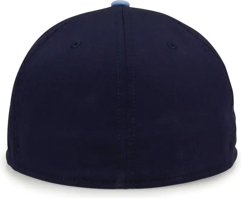 The Game GB998 Perforated GameChanger Cap - White Navy Columbia Blue