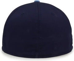 The Game GB998 Perforated GameChanger Cap White Navy Columbia Blue