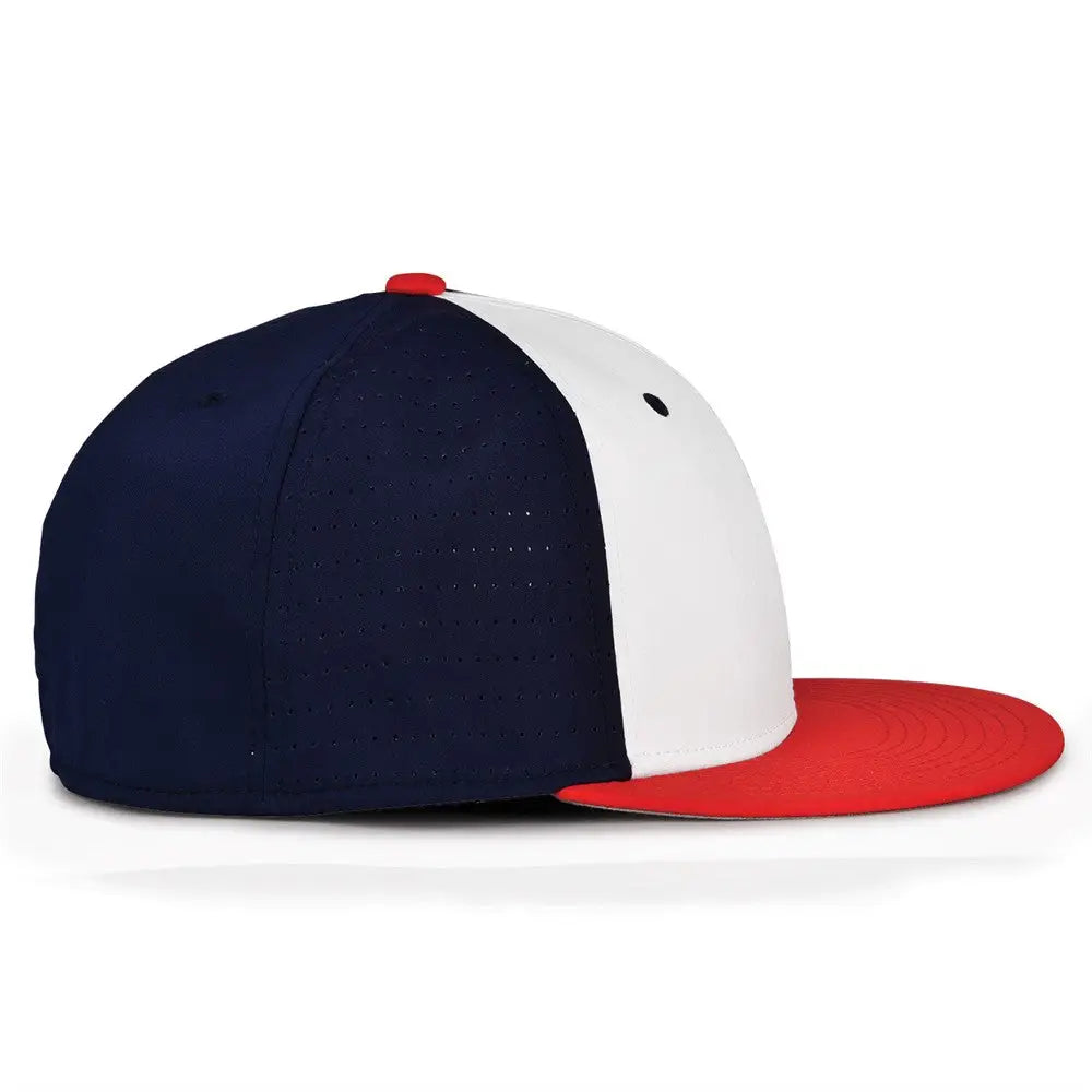 The Game GB998 Perforated GameChanger Cap - White Navy Red