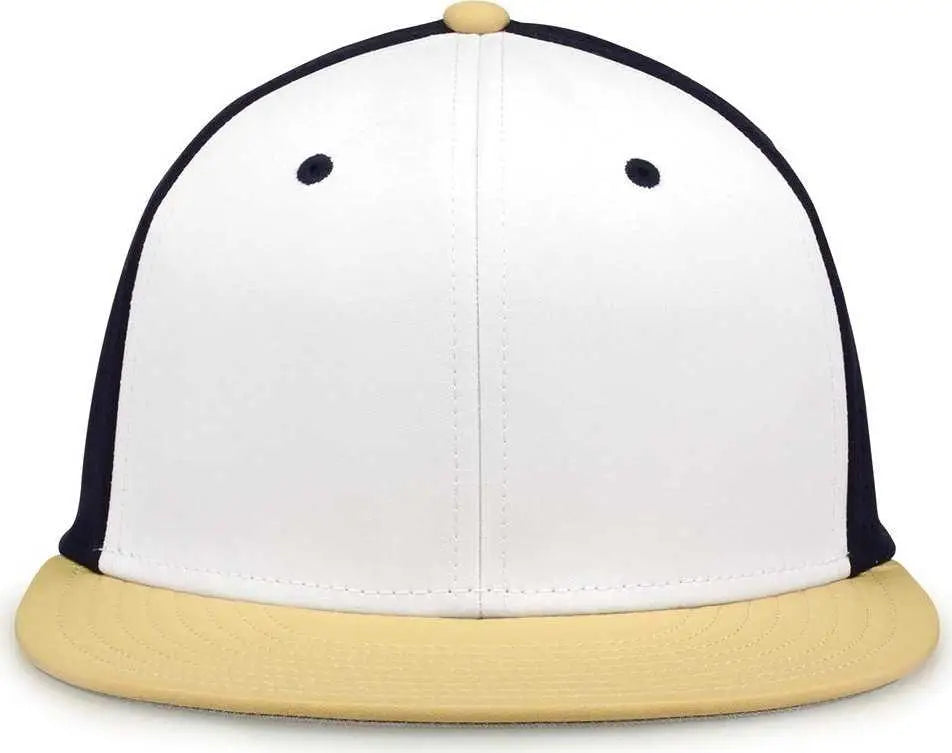 The Game GB998 Perforated GameChanger Cap - White Navy Vegas Gold
