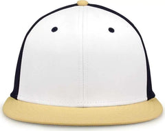 The Game GB998 Perforated GameChanger Cap White Navy Vegas Gold
