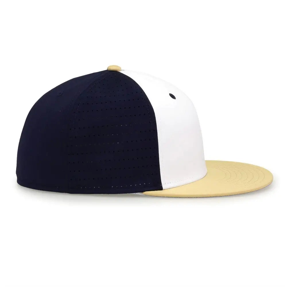 The Game GB998 Perforated GameChanger Cap - White Navy Vegas Gold