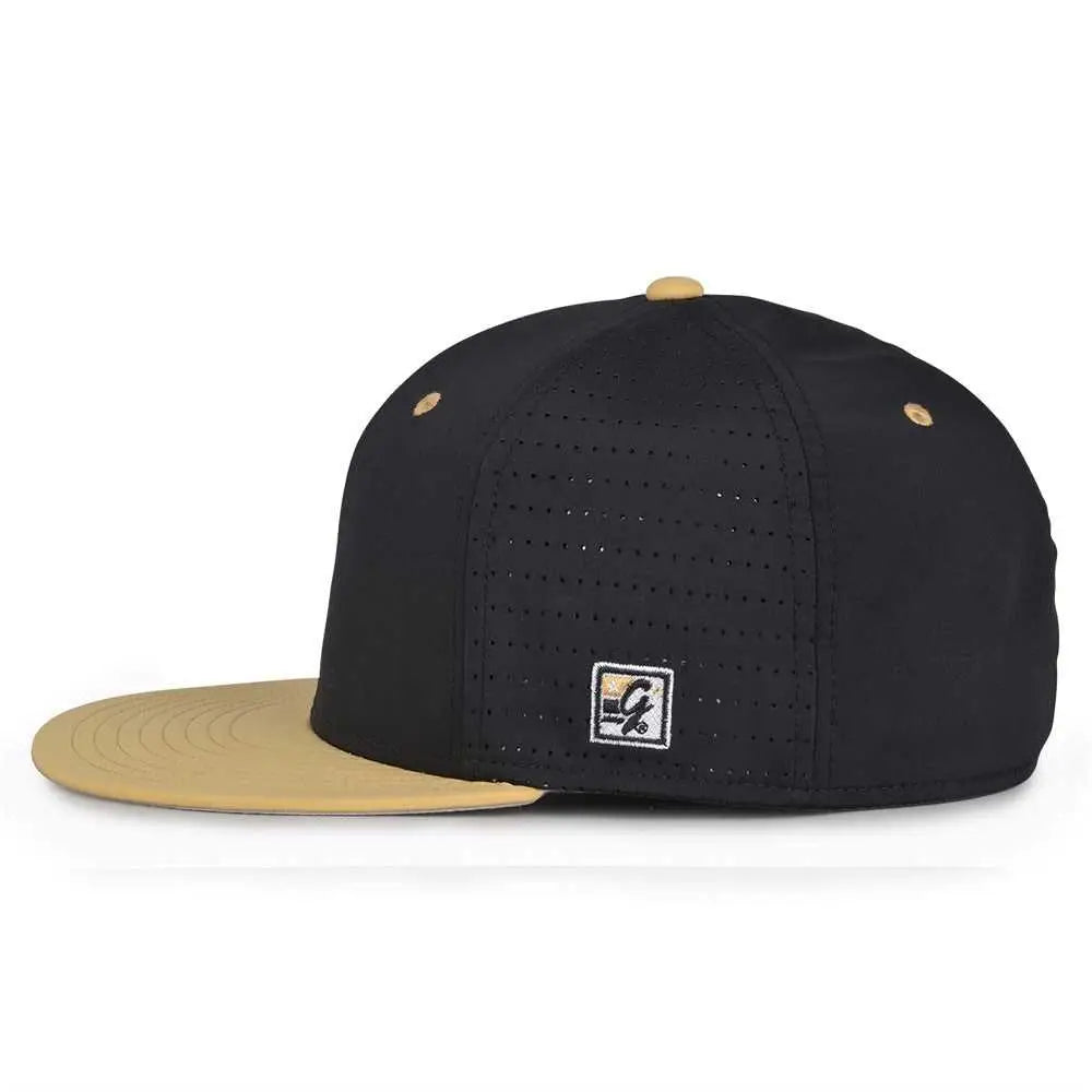 The Game GB999 Low Pro Perforated GameChanger Cap - Black Vegas Gold