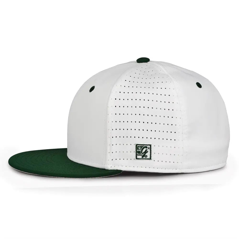 The Game GB999 Low Pro Perforated GameChanger Cap - White Dark Green