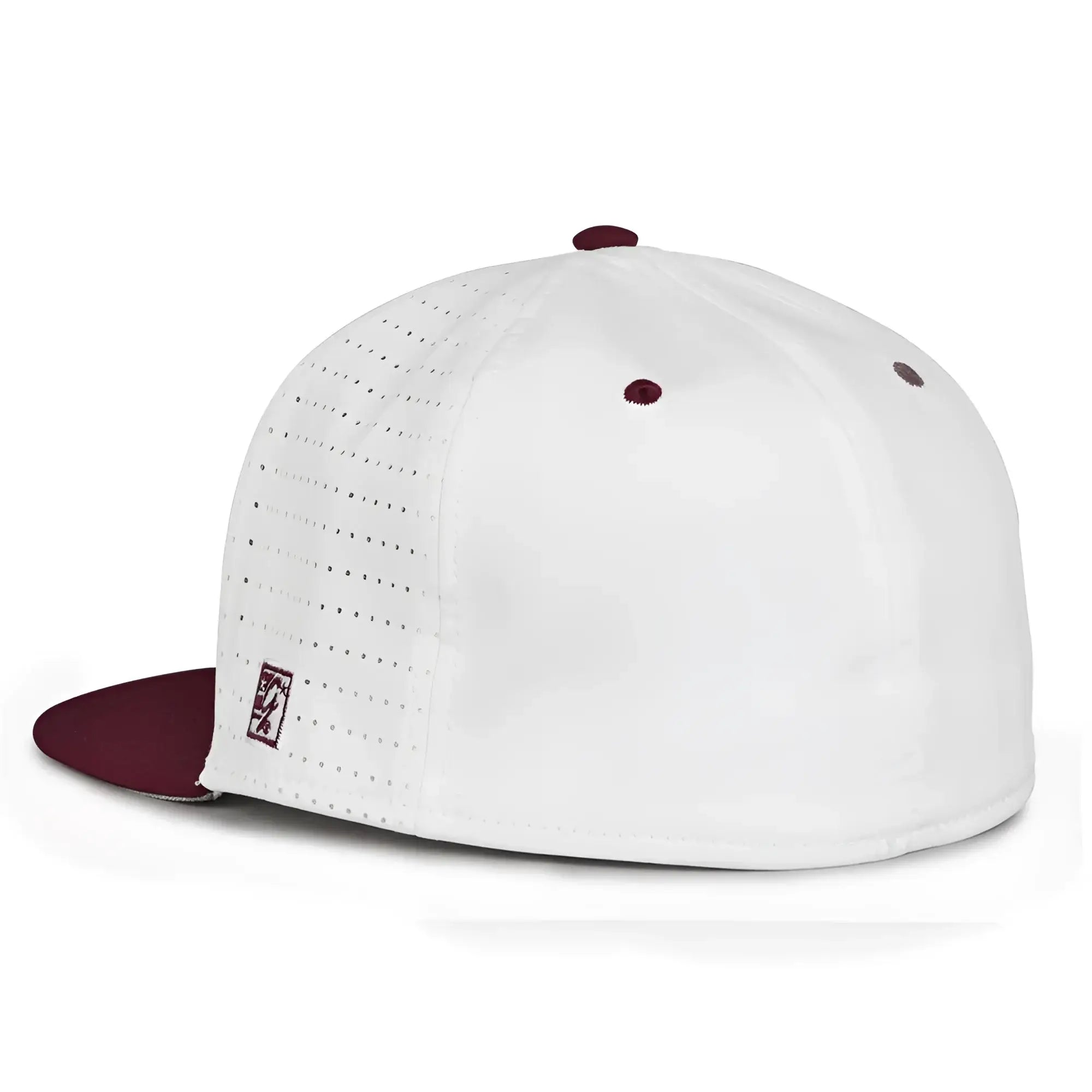The Game GB999 Low Pro Perforated GameChanger Cap - White Dark Maroon
