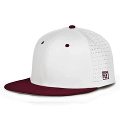 The Game GB999 Low Pro Perforated GameChanger Cap - White Dark Maroon