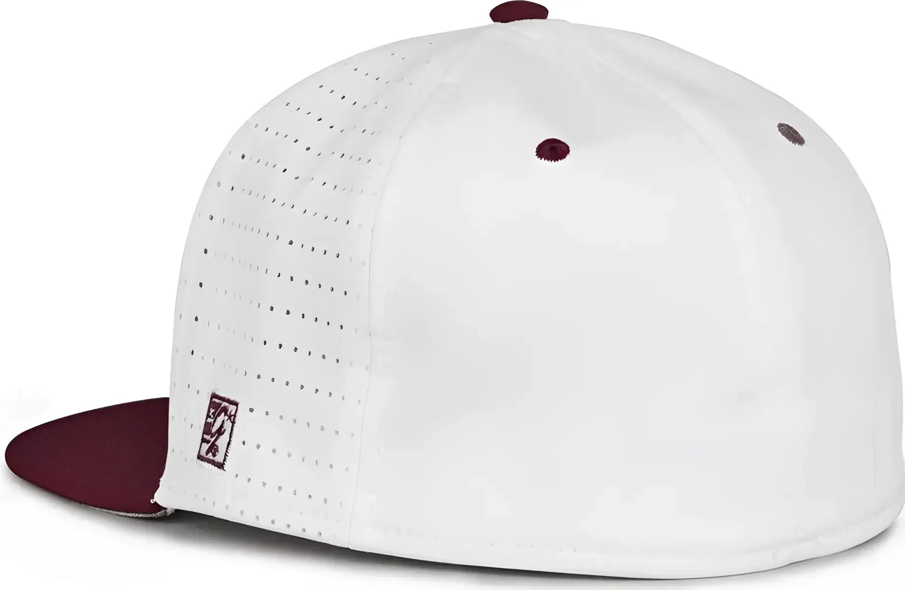 The Game GB999 Low Pro Perforated GameChanger Cap - White Dark Maroon