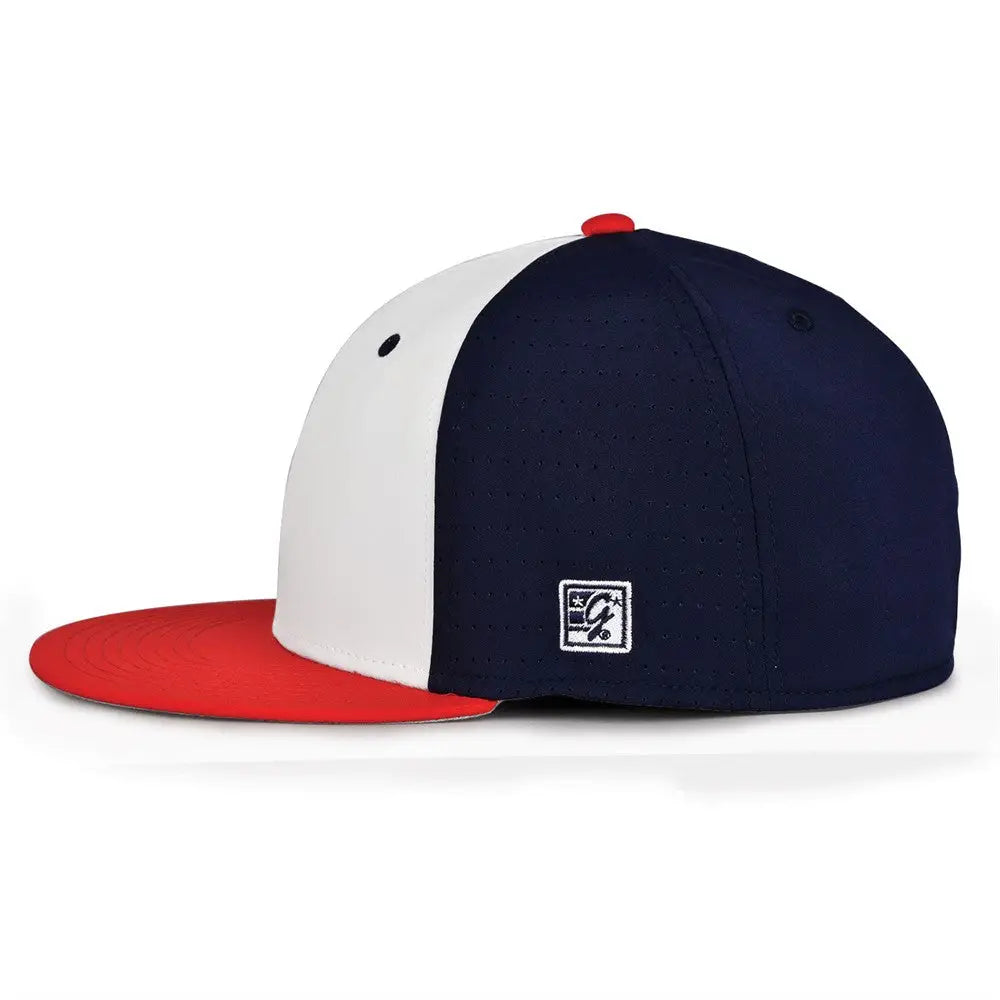 The Game GB999 Low Pro Perforated GameChanger Cap - White Navy Red