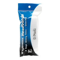 Tourna Hi-Performance Headbands(2X) - White - White