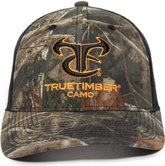 OC Sports TRU04A Canvas Camo Mesh Back Cap - TrueTimber Kanati Black | HIT a Double