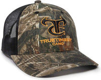 OC Sports TRU04A Canvas Camo Mesh Back Cap - TrueTimber Kanati Black | HIT a Double