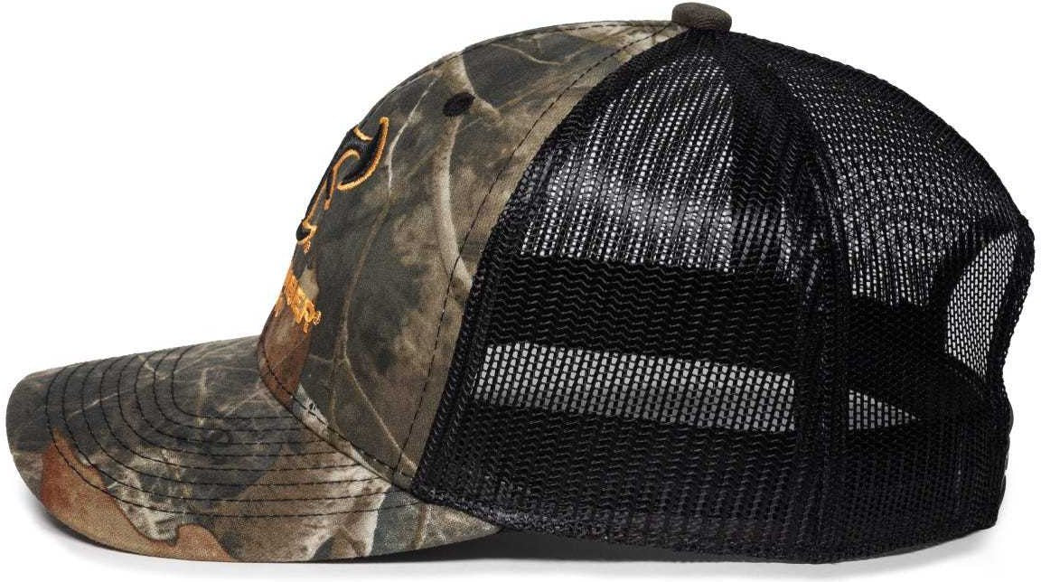 OC Sports TRU04A Canvas Camo Mesh Back Cap - TrueTimber Kanati Black | HIT a Double