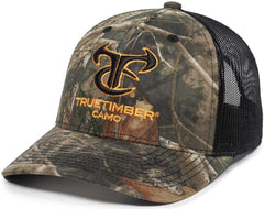 OC Sports TRU04A Canvas Camo Mesh Back Cap - TrueTimber Kanati Black | HIT a Double