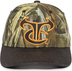 OC Sports TRU05A Canvas Camo Solid Back Cap - TrueTimber DRT Dark Brown | HIT a Double