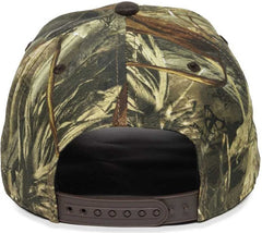 OC Sports TRU05A Canvas Camo Solid Back Cap - TrueTimber DRT Dark Brown | HIT a Double