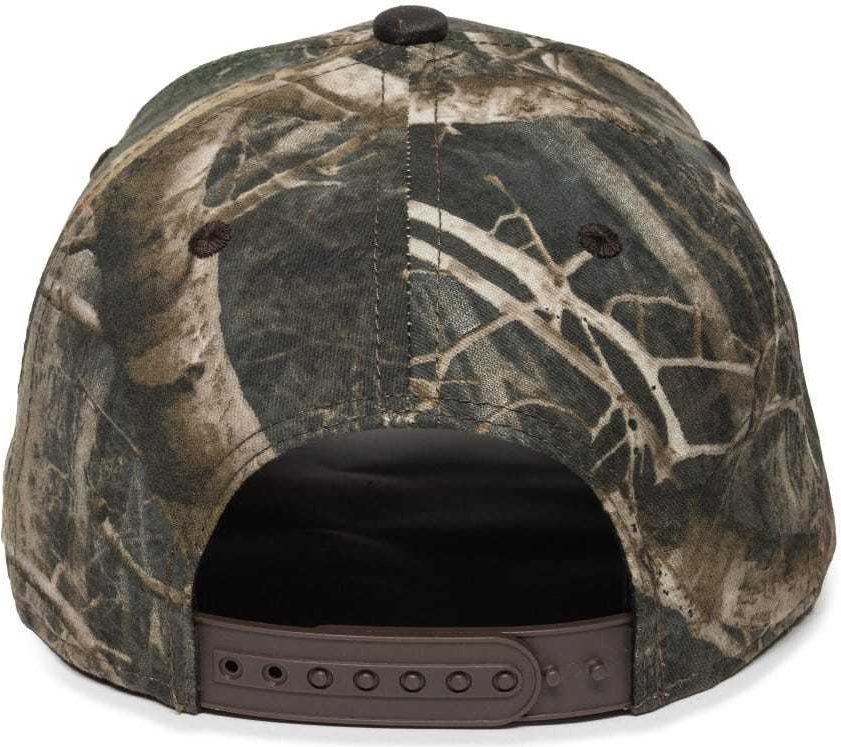 OC Sports TRU05A Canvas Camo Solid Back Cap - TrueTimber Kanati Dark Brown | HIT a Double