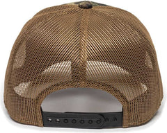 OC Sports USA-170 Polyester Camo Mesh Back Cap - Veil Camo Whitetail Brown | HIT a Double