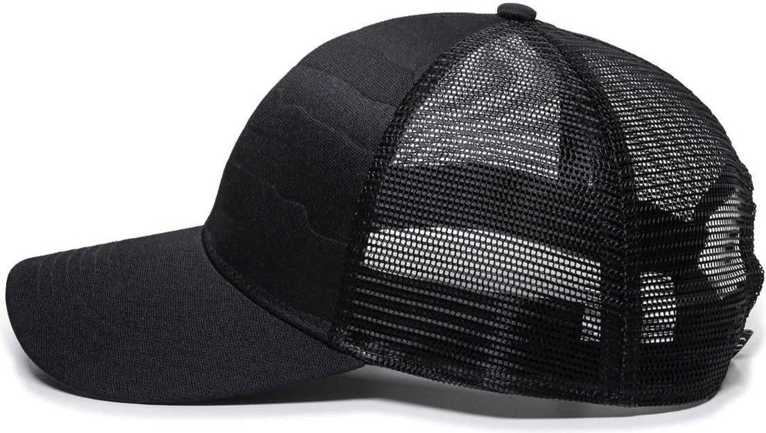 OC Sports USA-750M Adjustable Mesh Back Cap - Black | HIT a Double