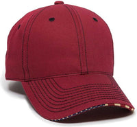 OC Sports USA-800 Adjustable Cap - Cardinal | HIT a Double