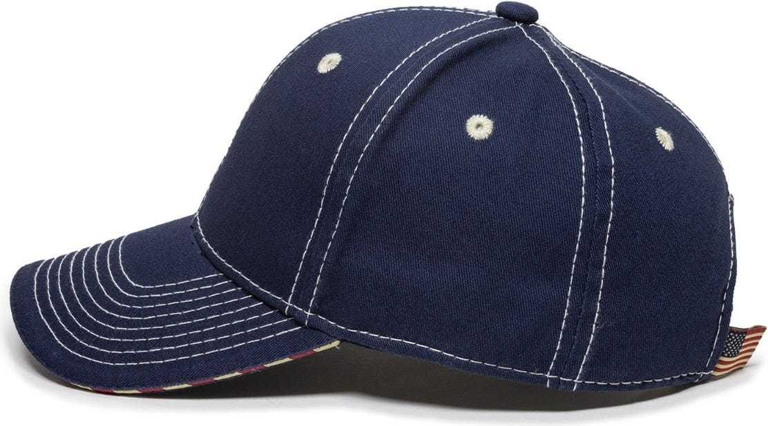 OC Sports USA-800 Adjustable Cap - Navy | HIT a Double