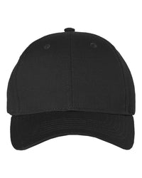 Valucap 2260 Cotton Twill Cap - Black - Black / One Size Fits Most