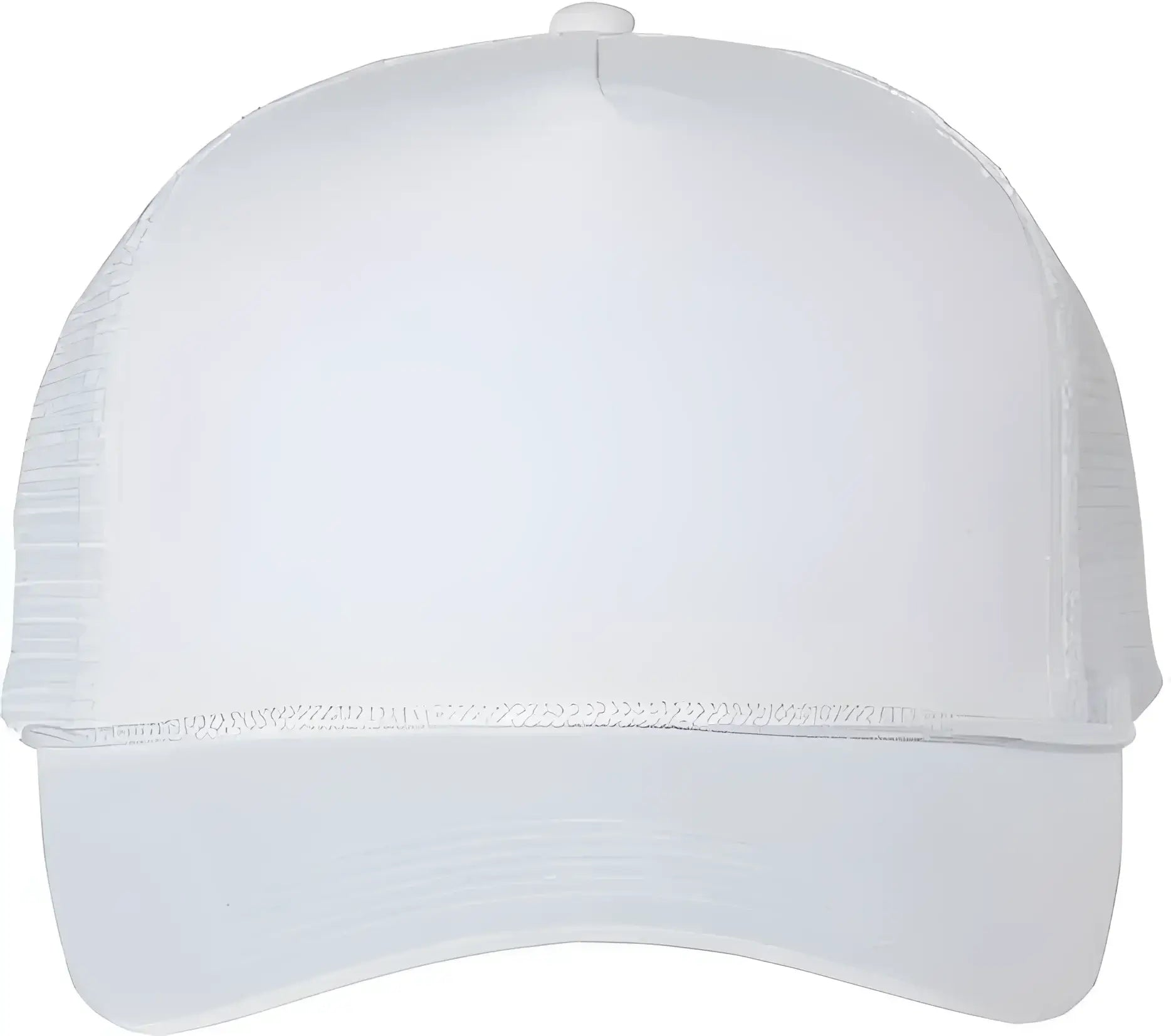 Valucap 8804H Five Panel Mesh Back Trucker Cap White White / 6 5/8’’ 7 3/8’’