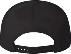 Valucap 8869 Five Panel Twill Cap Black Black / 6 5/8’’ 7 3/8’’